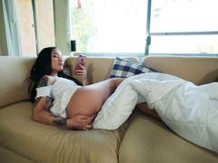 Amateur, Asiatique, Cul, Noire, Masturbation, Chatte, Solo, Tatouage