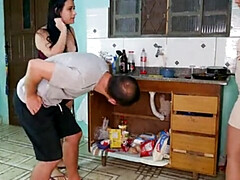 Grote lul, 1 man 2 vrouwen, Hd, Latijnse vrouw, Lesbisch, Portugees, Nat, Vrouw