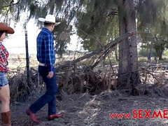 Gros cul, Sucer une bite, Plantureuse, Éjaculation interne, Grosse, Fille latino, Mexicainne, De plein air