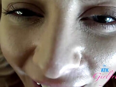 ブロンド, フェティッシュ, 足コキ, ヒール, ハメ撮り, 剃毛, ストッキング, オッパイの