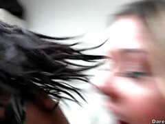 Блондинки, Брюнетки, Общежитие, Сперма на лице, Трусики, Вечеринка, Порка, Тату