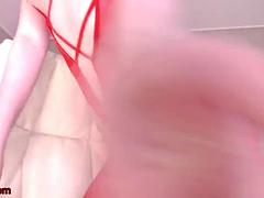 Enthousiasteling, Aziatisch, Grote mammen, Koreaans, Masturbatie, Alleen, Tiener, Tieten likken