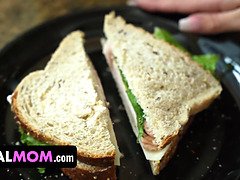 アナル, デカ尻, デカパイ, フェラチオ, イく瞬間, 巨大, 義母, オッパイの