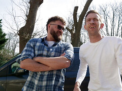 Pijpbeurt, Sperma in gezicht, Man man vrouw