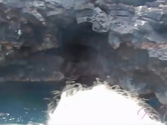 ビキニ, 彼女, ヌード, 小柄, 喫煙, ティーン, オッパイの, 濡れ