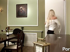 デカパイ, フェラチオ, イギリス人, チン, 女 人男 人, ハードコア, Hd, 三人