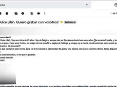 素人, デカチン, フェラチオ, 巨乳な, カップル, 剃毛, スペイン人, オッパイの