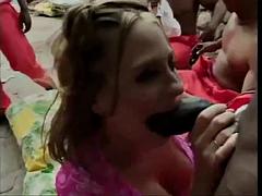 Big tits slut gangbanged by black workers: Blowjob, Doggy  Missonary Porn