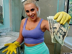 Grote kont, Blond, Pijpbeurt, Hondjeshouding, Interraciaal, Natuurlijke tieten, Geschoren, Tiener