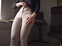 Leie, Konturen der schamlippen, Fetisch, Hd, Milf, Büro, Höschen, Erotischer film