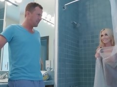 In den arsch, Schlafzimmer, Blondine, Blasen, Betrug, Hardcore, Hd, Milf