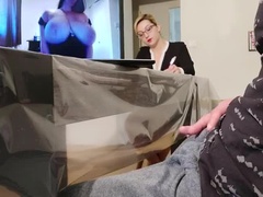 Leie, Grosser schwanz, Geschnappt, Paar, Gehörnter ehemann, Spermaladung, Flashen, Milf