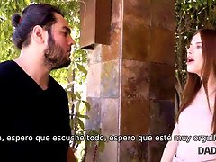 Pijpbeurt, Gevangen, Dochter, Hondjeshouding, Hd, Klein, Roodharige vrouw, Tiener