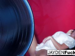 Jayden Gets Naughty On An Oily Red Wall