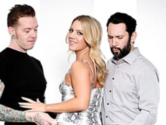 Rubia, Mamada, Sexo duro, Hombre hombre mujer, Trio, Tetas