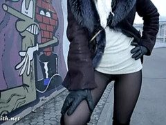 デカ尻, 茶髪の, 女, フェティッシュ, Hd, 穴開きパンティ, 公共, 一人