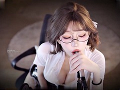 Amateur, Asiático, Chica, Tetas grandes, Mamada, Pajear, Masaje, Masturbación