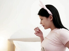 18, ベッドルーム, 茶髪の, 指いじり, ハードコア, オナニー, オマンコ, ティーン