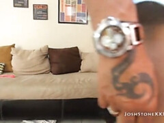 Kont, Zwart, Sperma shot, Zwart, Sperma in gezicht, Handbeurt, Interraciaal, Orgasme