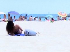 Blasen, Braunhaarige, Europäisch, Hd, Massage, Öffentlich