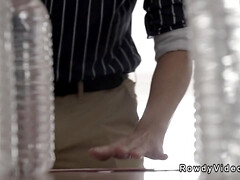 アナル, アジア人, フェラチオ, ゲイ, 手コキする, シゴき, 筋肉, フェラする