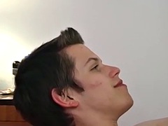 アナル, 舐める尻, デカチン, フェラチオ, イく瞬間, ゲイ, ハードコア, 三人