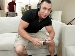 Enthousiasteling, Amerikaans, Blond, Bedriegen, Sperma shot, Sperma in gezicht, Geschoren, Douche