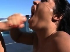 フェラチオ, 茶髪の, イく瞬間, 顔射, 手コキする, Hd, アウトドア