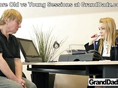 デカチン, 黒人, フェラチオ, 祖父, オフィス, ポルノスター, オマンコ, 締まりの良い