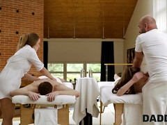 アナル, 浮気者, チェコ, 爸, マッサージ, オマンコ, 剃毛, ティーン