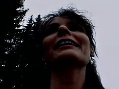 Wild german lady with a slim body gets fucked on the sofa