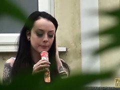 Teen Alessa Savage throated and slammed