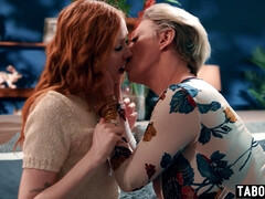 Lesbian mature fingered a tied teenager whore