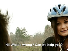 デカ尻, デカチン, デカパイ, フェラチオ, 茶髪の, 車, バック, 淫乱熟女