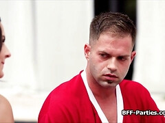 Big knob for hottie bikini girlfriends