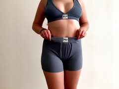 Gros cul, Gros seins, Britannique, Brunette brune, Déshabiller, Grosse, Fétiche, Adolescente