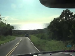 ビーチ, ブロンド, フェラチオ, 中出し, 軟体, 彼女, アウトドア, オッパイの