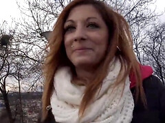 18, フェラチオ, 浮気する, ヨーロピアン, ピアス, ハメ撮り, 赤毛, ティーン