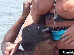 Creampie, doggy style, pumping out