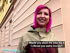 Public Agent Alex Bee nailed in a disrobe Bar by a Big manhood