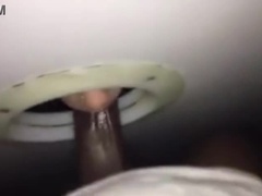 I Let a Hot Blonde MILF Suck My Big Dick Through a Glory Hole