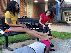 Arsch, Füsse, Weibliche domination, Fetisch, Muschi, Sklave, Titten, Nass