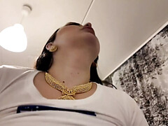 Gros cul, Sucer une bite, Brunette brune, Preservatif, Seins naturels, Pov, Chevaucher, Turc