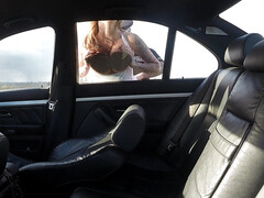 素人, 舐める尻, フェラチオ, 車, 浮気者, なめる, ハメ撮り, オマンコ