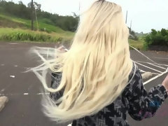 Enthousiasteling, Badkamer, Strand, Blond, Vriendin, Gezichtspunt, Kut duiken, Tieten likken