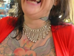 アナル, フェラチオ, 茶髪の, ディルド, ヒール, ゴム, オナニー, 剃毛