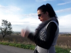 Amateur, Mamada, Morena, Checa, Europeo, Sexo duro, Al aire libre, Realidad