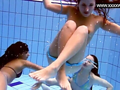 Spicy kitten's swimming pool teen (18+) video