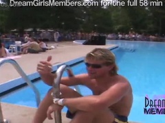 Amateur, Gros seins, Concours, Indienne, Nue, Nudiste, Piscine, Public
