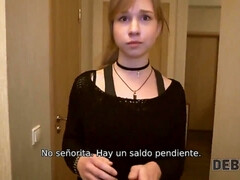 18, ズームショット, Hd, 自家製, お金, ラフ, ロシア人, ティーン